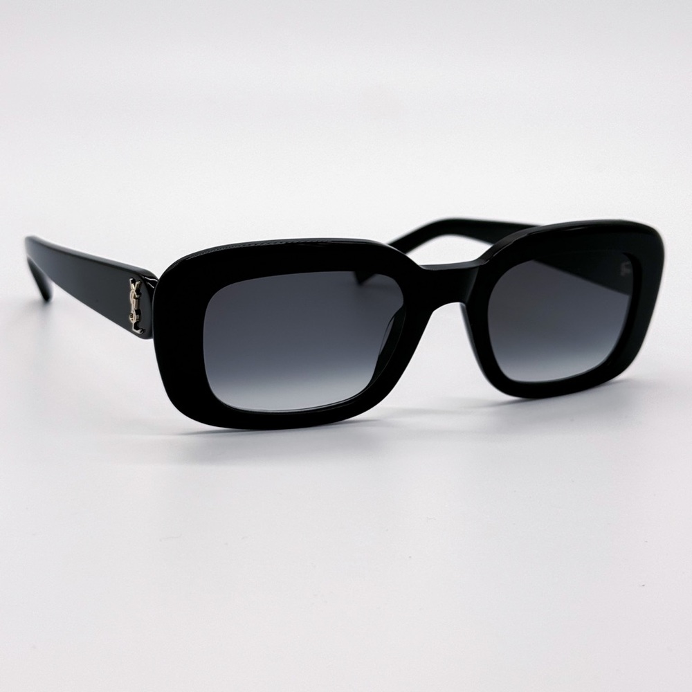 NEW SAINT LAURENT SL M130 002 BLACK GREY SLM130 002 SQUARE WOMEN SUNGLASSES - Picture 4 of 10